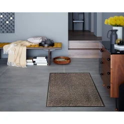 Schöner Wohnen Schmutzfangmatte „Miami“, Punkte anthrazit-taupe, 67x100 cm^Schöner Wohnen Farbe