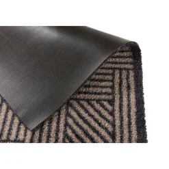 Schöner Wohnen Farbe Schöner Wohnen Schmutzfangmatte „Manhattan“, Streifen-Gitter/beige-anthrazit, 50x70 cm