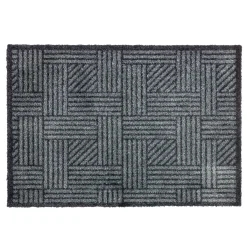 Schöner Wohnen Schmutzfangmatte „Manhattan“, Streifen-Gitter/grau-anthrazit, 67x100 cm*Schöner Wohnen Farbe Best
