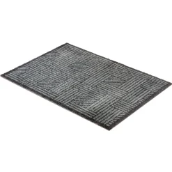Schöner Wohnen Schmutzfangmatte „Manhattan“, Streifen-Gitter/grau-anthrazit, 67x100 cm*Schöner Wohnen Farbe Best