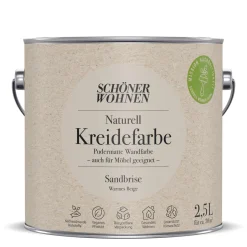 Naturell Kreidefarbe 2,5 L Sandbriese^Schöner Wohnen Farbe New