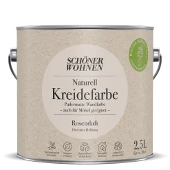 Naturell Kreidefarbe 2,5 L Rosenduft*Schöner Wohnen Farbe Clearance