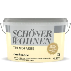 Wandfarbe Trendfarbe cashmere 5 Liter^Schöner Wohnen Farbe Clearance