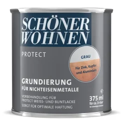 Grundierung Protect für Nichteisenmetalle grau 375 ml*Schöner Wohnen Farbe Clearance