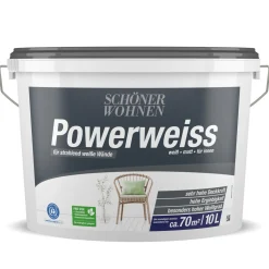 Innenfarbe Powerweiss 10 L*Schöner Wohnen Farbe Discount