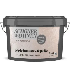 Schimmer-Optik Effektfarbe Shiny Rose 2,5 L^Schöner Wohnen Farbe Sale