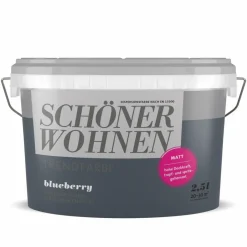 Schöner Wohnen Farbe Trendfarbe Blueberry 2,5 L