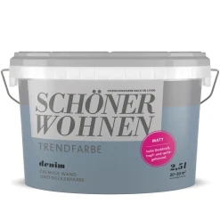 Trendfarbe Denim matt 2,5 L^Schöner Wohnen Farbe