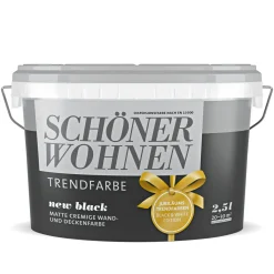 Schöner Wohnen Farbe Trendfarbe New Black Matt 2,5 L