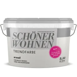 Trend Wandfarbe Wool matt 2,5 L^Schöner Wohnen Farbe Discount