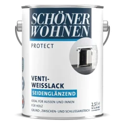 Schöner Wohnen Farbe Venti-Weißlack Protect seidenglänzend 2,5 L