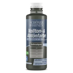 Vollton- und Abtönfarbe anthrazit 500 ml^Schöner Wohnen Farbe Discount
