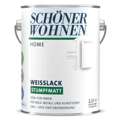 Schöner Wohnen Farbe Weißlack Home stumpfmatt 2,5 L
