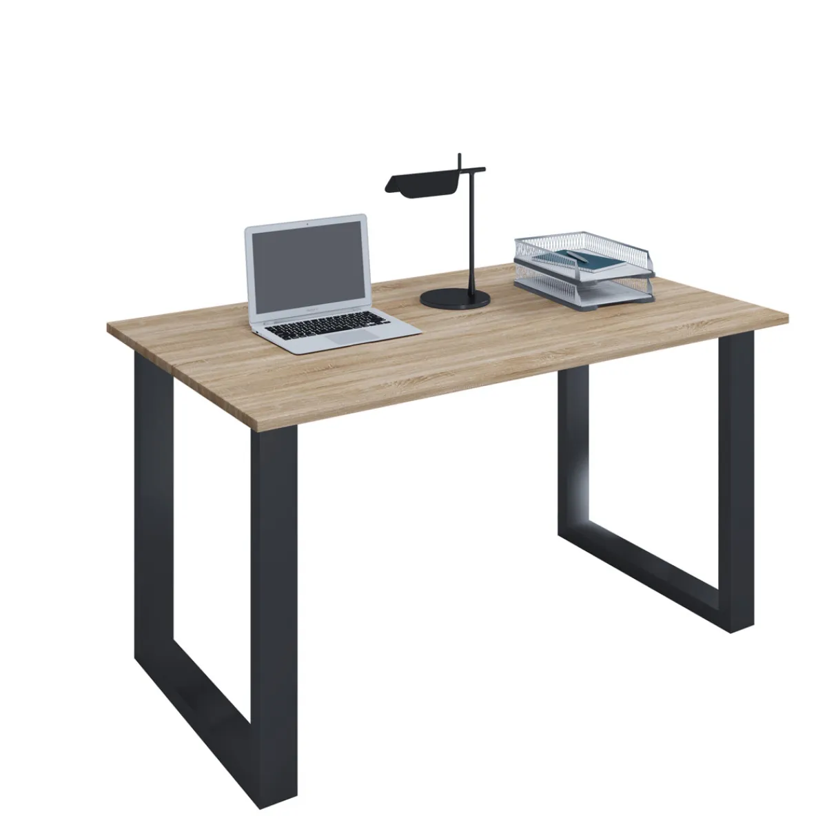 Schreibtisch Lona 110 x 50 cm U-Fußgestell Buche/weiß^VCM Best