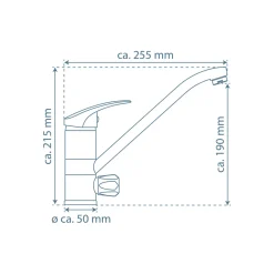 Schütte Spültischarmatur „Ultra“ chrom schwenkbar