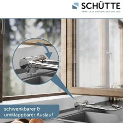 Schütte Spültischarmatur „Window“ chrom schwenkbar