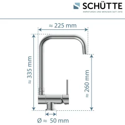 Schütte Spültischarmatur „Window“ chrom schwenkbar