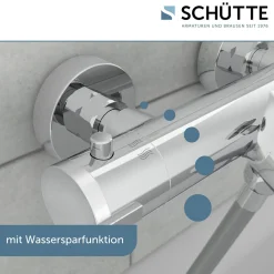 Schütte Wannenfüllarmatur „London“ chrom Thermostat