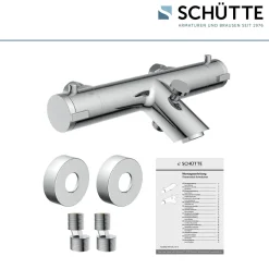Schütte Wannenfüllarmatur „London“ chrom Thermostat
