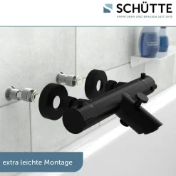 Wannenfüllarmatur „London“ Schwarz matt^Schütte