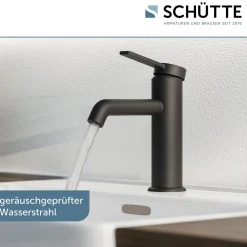 Waschtischarmatur „Los Angeles“ schwarz-matt Eco-Click-Funktion*Schütte Clearance