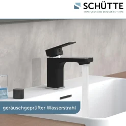 Waschtischarmatur „Madagaskar“ schwarz/chrom^Schütte