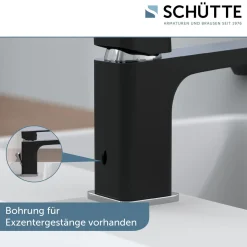 Waschtischarmatur „Madagaskar“ schwarz/chrom^Schütte