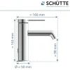 Schütte Waschtischarmatur „Los Angeles“ chrom Eco-Click-Funktion