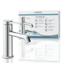 Schütte Waschtischarmatur „Los Angeles“ chrom Eco-Click-Funktion