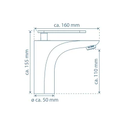 Schütte Waschtischarmatur „Orca“ chrom