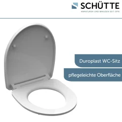 Schütte Duroplast HG WC-Sitz ROUND DIPS mit Absenkautomatik und Schnellverschluss