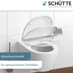 Schütte Duroplast HG WC-Sitz ROUND DIPS mit Absenkautomatik und Schnellverschluss
