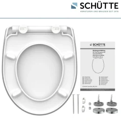 Schütte Duroplast HG WC-Sitz ROUND DIPS mit Absenkautomatik und Schnellverschluss