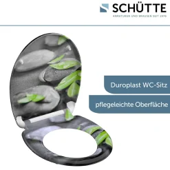 Duroplast WC-Sitz STONE mit Absenkautomatik und Schnellverschluss^Schütte Outlet