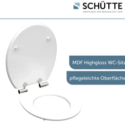 Schütte MDF HG WC-Sitz FLOWERS AND WOOD mit Absenkautomatik
