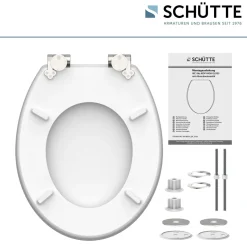 Schütte MDF HG WC-Sitz FLOWERS AND WOOD mit Absenkautomatik