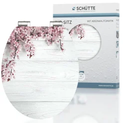 Schütte MDF HG WC-Sitz FLOWERS AND WOOD mit Absenkautomatik