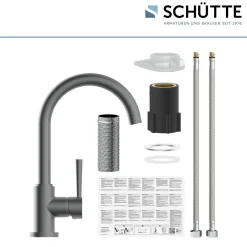 Schütte schwenkbare Küchenarmatur Cornwall graphit