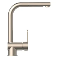 Schütte Spültischarmatur London Edelstahloptik mit herausziehbarem Auslauf