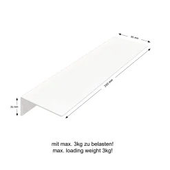Schulte Duschablage zum Kleben Größe M Mattweiß