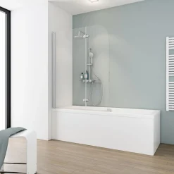 Badewannenfaltwand 2 teilig Alunatur*Schulte