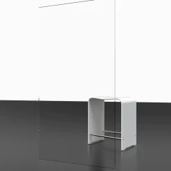 Schulte Badewannenfaltwand Komfort 140 x 80 cm Echtglas grau
