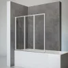 Schulte Badewannenfaltwand Komfort 140 x 127 cm Echtglas