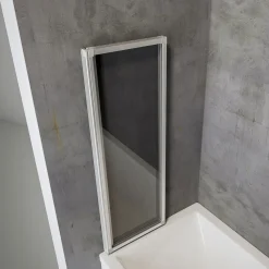 Schulte Badewannenfaltwand Komfort 140 x 127 cm Echtglas