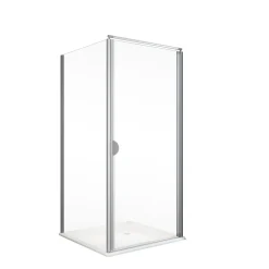 Schulte Drehtür Sunny inkl Seitenwand und Duschwanne 90 x 90 cm