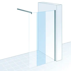 Duschwand MasterClass Walk In M6 200 x 100 cm^Schulte Hot