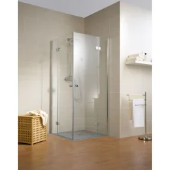 Duschwand MasterClass Eckeinstieg 4 teilig Montage auf Fliesen 200 x 89 cm^Schulte Clearance