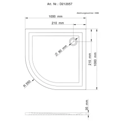 Duschwanne 100 x 100 cmalpinweiß*Schulte Clearance