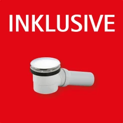 Eck-Duschwanne Rechteck Steinstruktur 140 x 4 x 90 cm alpinweiß*Schulte Hot