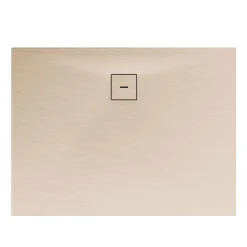 Eck-Duschwanne Rechteck Steinstruktur 120 x 4 x 80 cm sandfarben*Schulte Sale